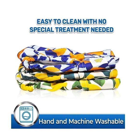 Pet Magasin Washable Female Dog Diapers, Botanical Fruit, 3 count, size Large - Picture 2 of 10